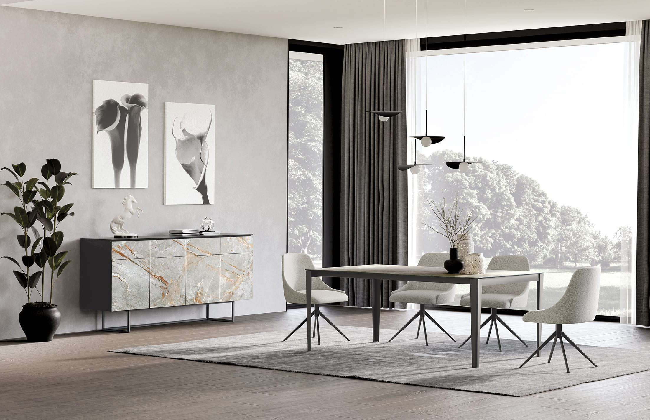 Mesa comedor Dylan Pure designs - Imagen 2
