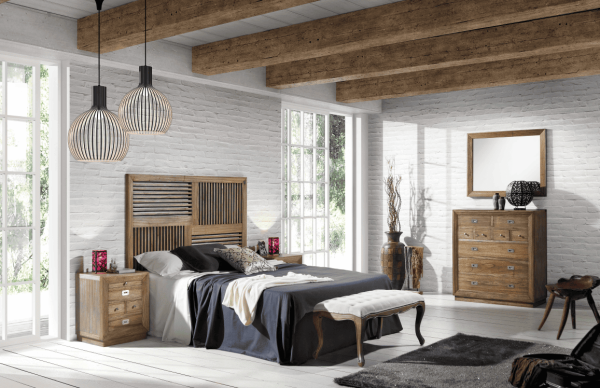 Mueble de estilo rústico, composición de ambiente 20 disponible en Mobles Álvarez Terrassa