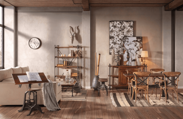 Mueble de estilo rústico, composición de ambiente 22 disponible en Mobles Álvarez Terrassa