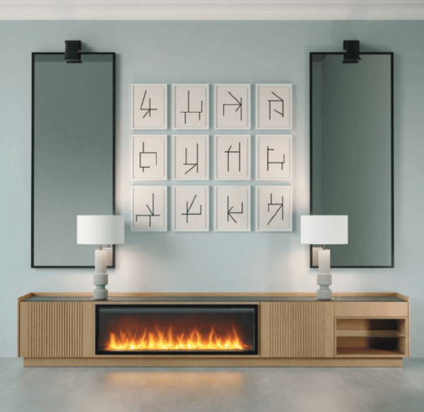 Mueble TV chimenea P.Espejo ONE 01