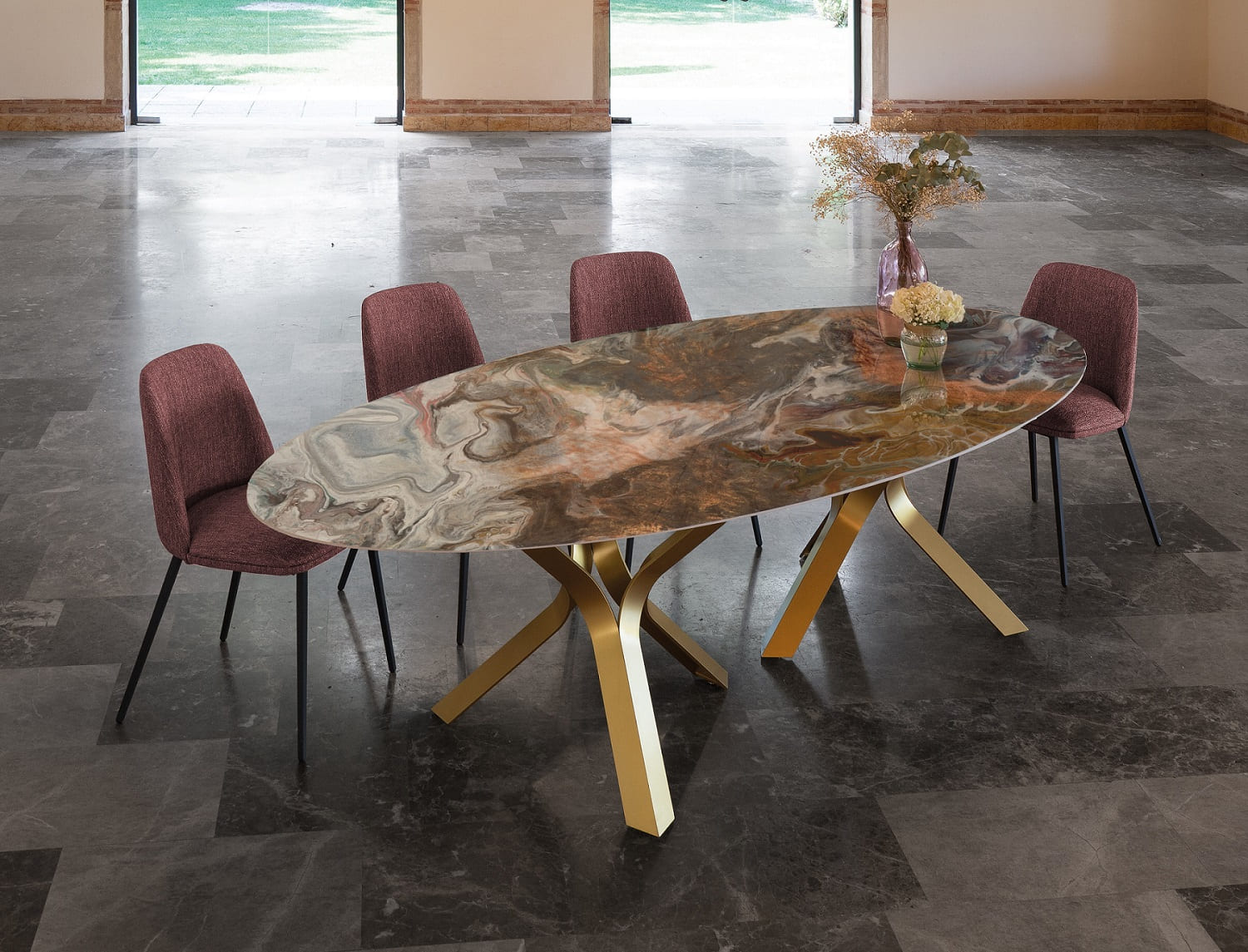 Mesa comedor Kron Oval Pure designs