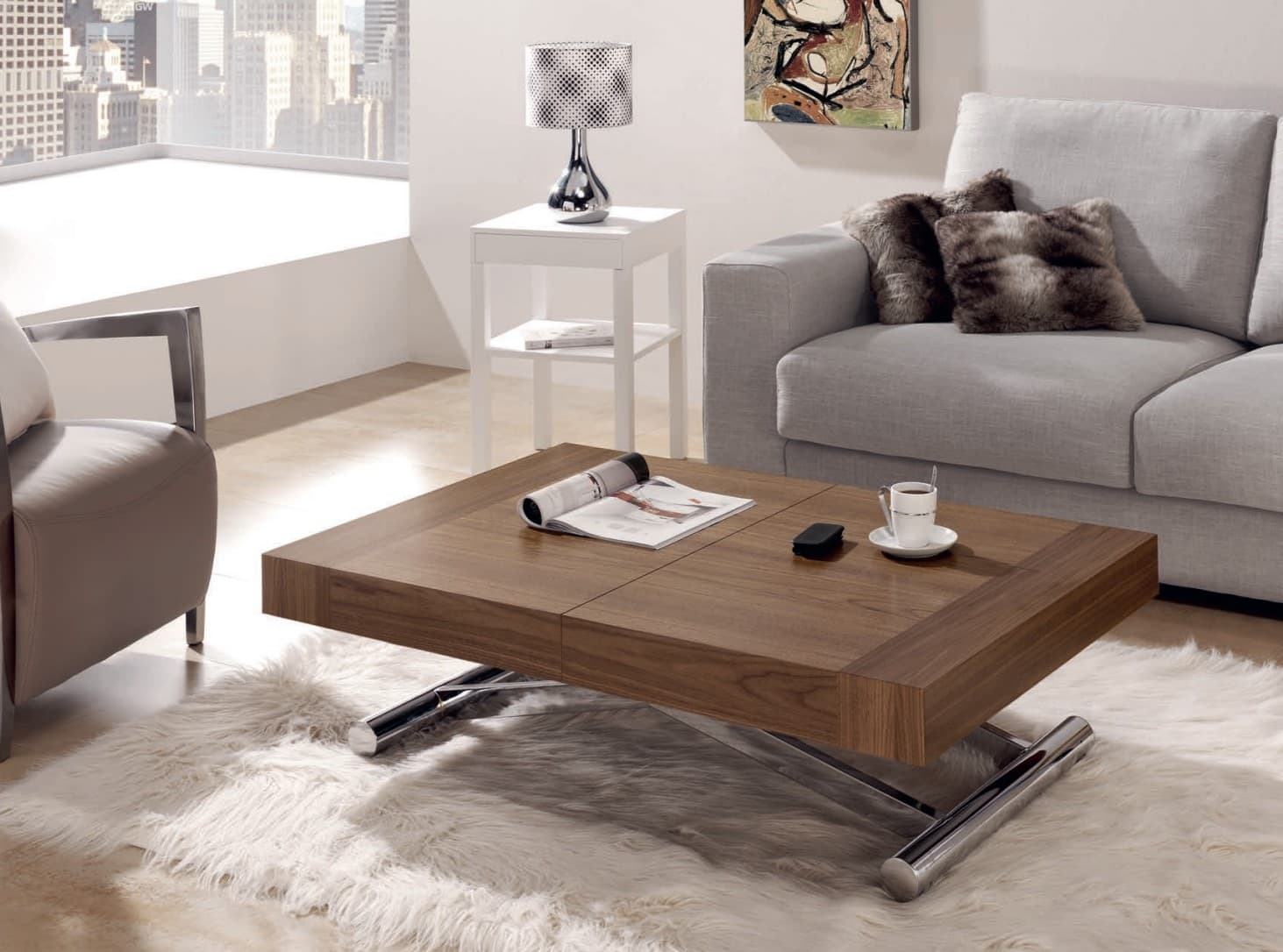 Mesa centro-comedor extensible Activa Indesan - Imagen 2