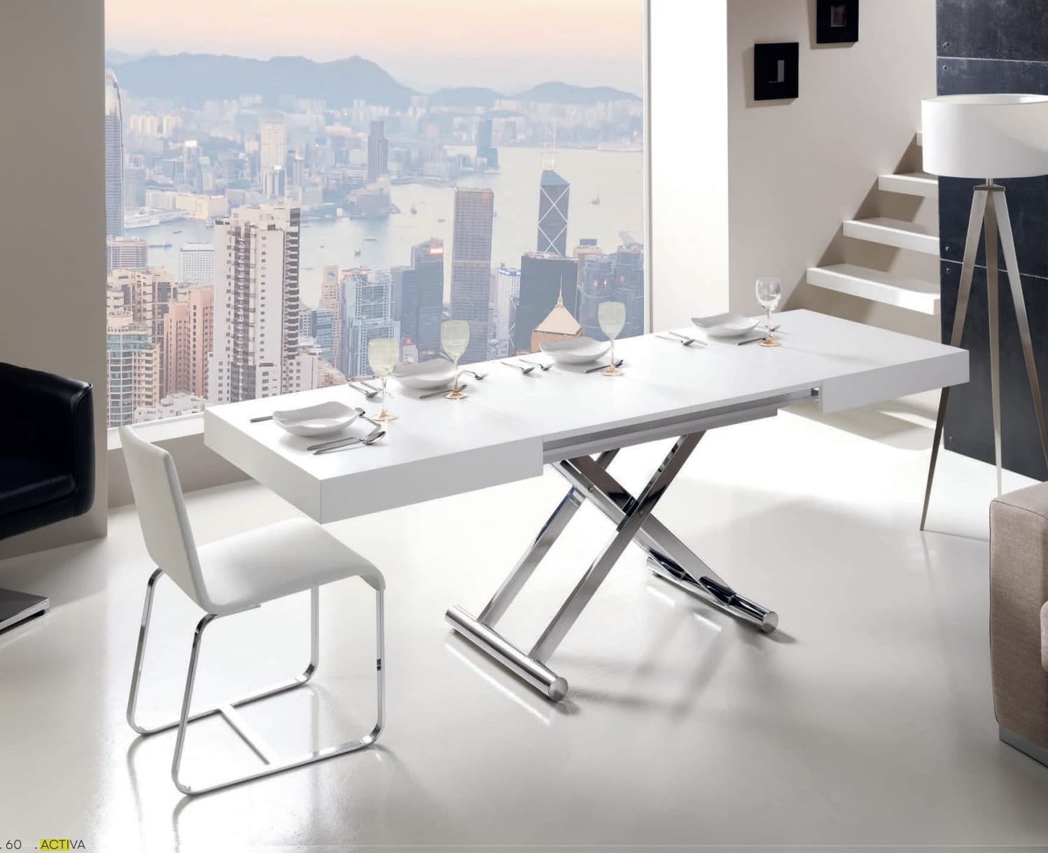 Mesa centro-comedor extensible Activa Indesan - Imagen 8