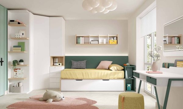 Habitación juvenil a medida modelo adv50 disponible en Mobles Álvarez Terrassa