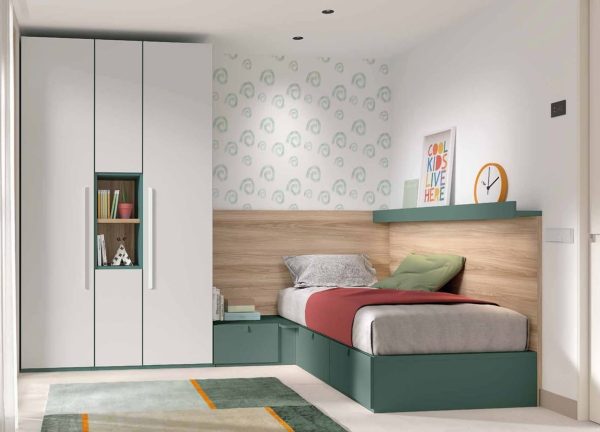 Habitación juvenil a medida modelo adv59 disponible en Mobles Álvarez Terrassa