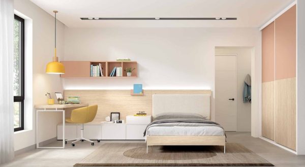 Habitación juvenil a medida modelo adv60, vista 1 disponible en Mobles Álvarez Terrassa