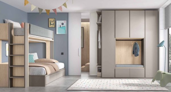 Habitación juvenil a medida modelo adv65 disponible en Mobles Álvarez Terrassa