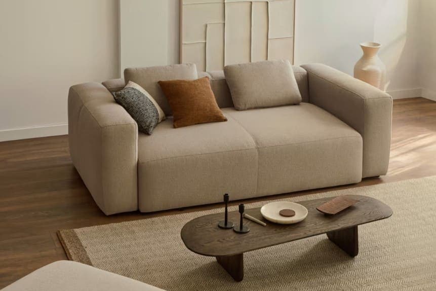 Sofá Blok Kave Home