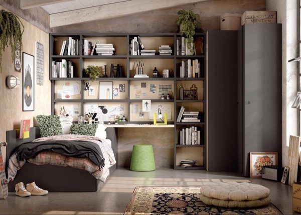 Habitación juvenil a medida modelo delulu10 disponible en Mobles Álvarez Terrassa