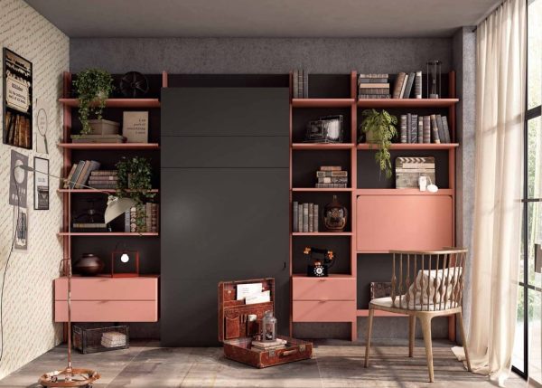 Habitación juvenil a medida modelo delulu 71 disponible en Mobles Álvarez Terrassa