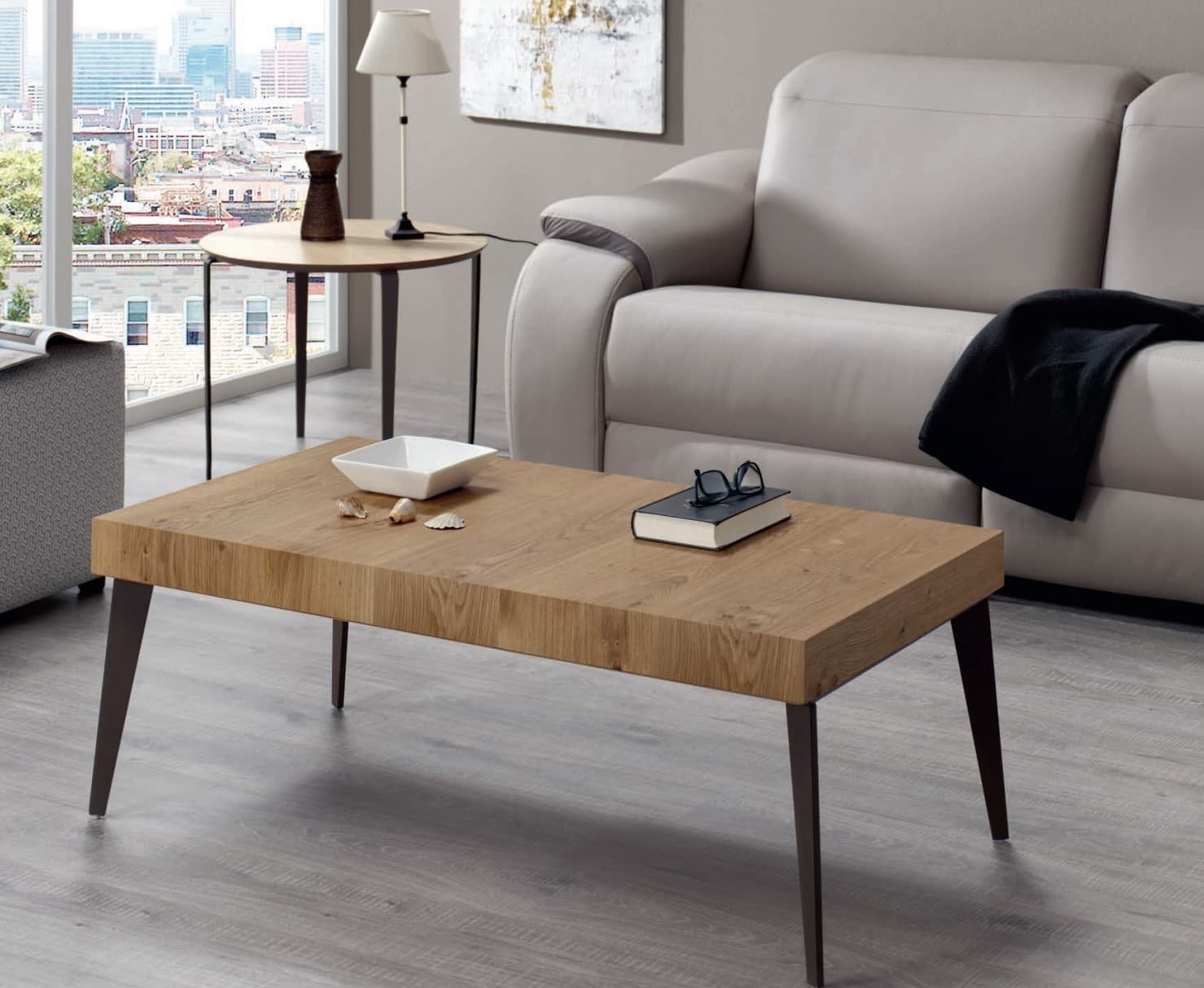 Mesa centro elevable Demos