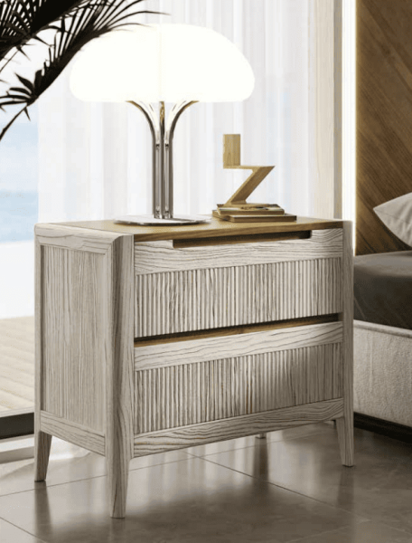 Mesita de noche modelo mes noch tallin disponible en Mobles Álvarez Terrassa