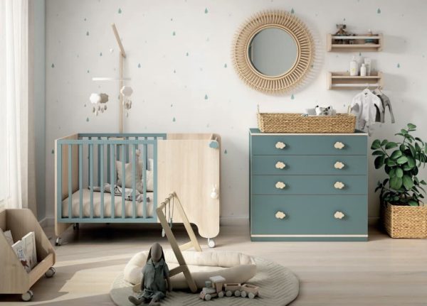 Dormitorio infantil modelo soft disponible en Mobles Álvarez Terrassa