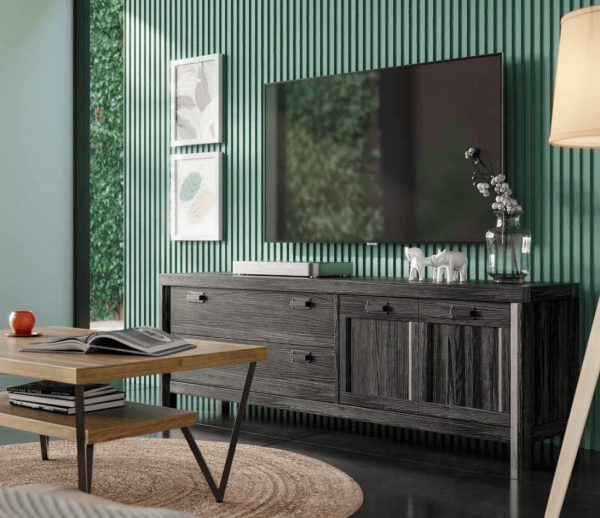 Mueble de televisión modelo tv 190 lyon disponible en Mobles Álvarez Terrassa