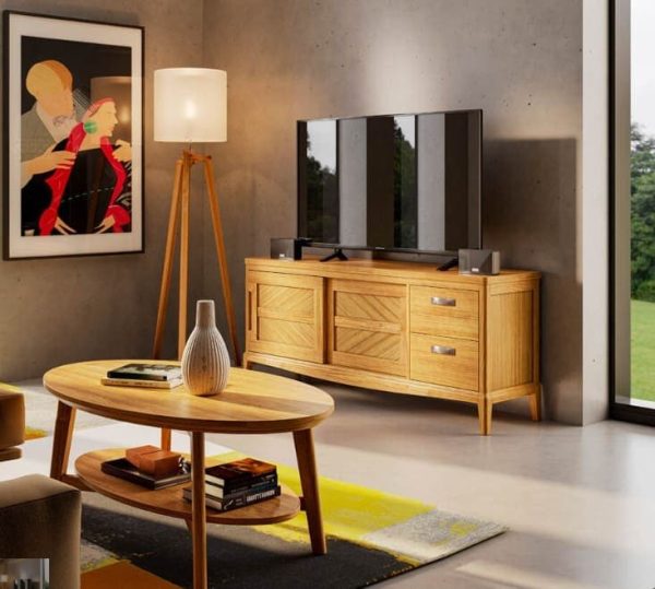 Mueble de televisión modelo tv quebec disponible en Mobles Álvarez Terrassa